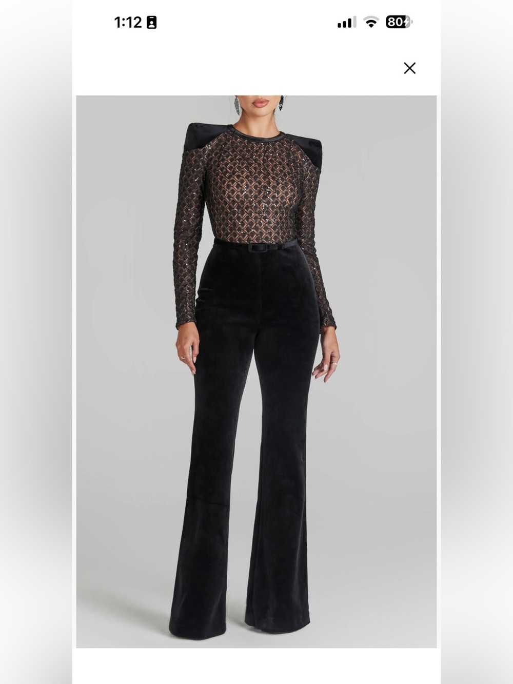 Nwot Unworn Nadine Merabi Amanda Long Sleeve Jumpsuit size XS
